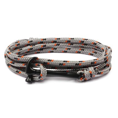 BRAZALETE PULSERA SURVIVAL NYLON GRIS