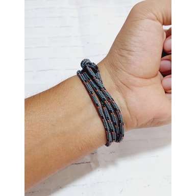BRAZALETE PULSERA SURVIVAL NYLON GRIS - 2