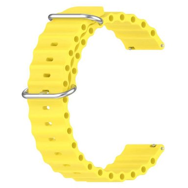 CORREA SILICONA OCEAN PARA XIAOMI AMAZFIT BIP  LITE - AMARILLO - 2