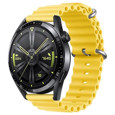 CORREA SILICONA OCEAN PARA XIAOMI AMAZFIT BIP  LITE - AMARILLO - 3