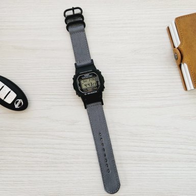 CORREA NYLON PARA CASIO G-SHOCK DW-5600 - GRIS - 1