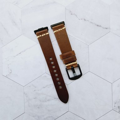 CORREA CUERO 1 PARA HUAWEI FIT 4 / FIT 4 PRO - MARRON