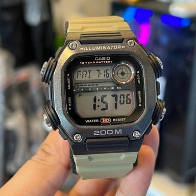 RELOJ CASIO ILLUMINATOR DIGITAL DW-291HX - NEGRO / BEIGE - 3