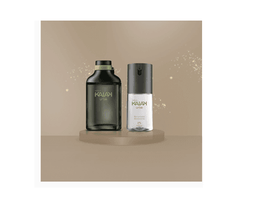 SET PERFUME NATURA KAIAK URBE HOMBRE EAU DE TOILETTE 100 ML + DESODORANTE CORPORAL SPRAY - 1