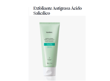 EXFOLIANTE ANTIGRASA ÁCIDO SALICÍLICO YANBAL