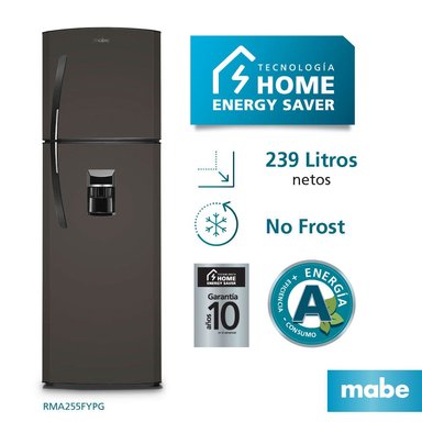 REFRIGERADORA MABE 239L RMA255FYPG GRAFITO