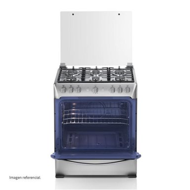 COCINA GAS INDURAMA PARMA ZAFIRO 30' CROMA 6 HORNILLAS - 2