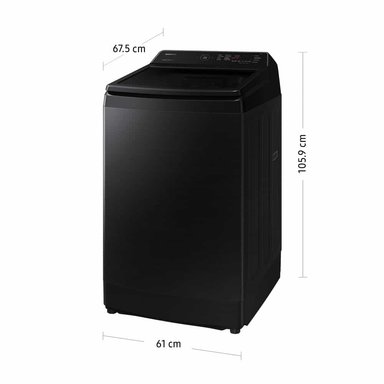 LAVADORA ECOBUBBLE SAMSUNG WA13CG5441BVPE 13 KG NEGRO - 2