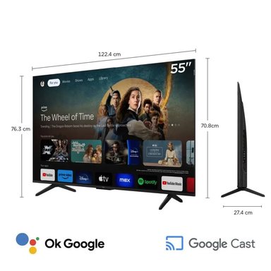 TELEVISOR SMART UHD 4K 55 PULGADAS TCL QLED 55P7K - 2