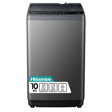 LAVADORA AUTOMÁTICA HISENSE WT1D1030UT 10KG NEGRO