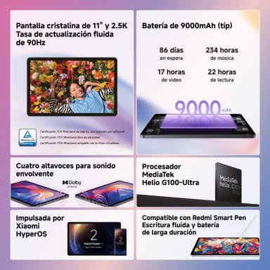 TABLET XIAOMI REDMI PAD 2 128GB 4GB 11' GRIS GRAFITO - 3