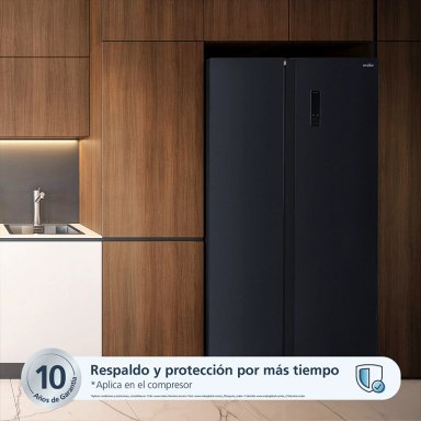 REFRIGERADORA SIDE BY SIDE MABE 436L MSD480LPRPS0 BLACK STEEL - 3