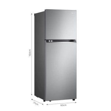 REFRIGERADORA LG GT31BPP 315L DOOR COOLING TOP FREEZER PLATEADA - 2