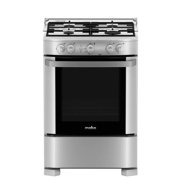COCINA A GAS MABE CMP6020FG1 24' 4 HORNILLAS SILVER - 1