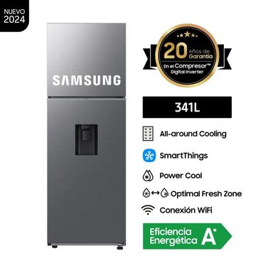 REFRIGERADORA SAMSUNG 341L RT35DG5720S9PE SILVER - 1