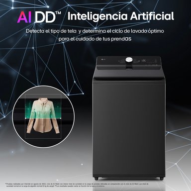 LAVADORA AUTOMÁTICA LG WT22OBTX 22 KG NEGRO - 3
