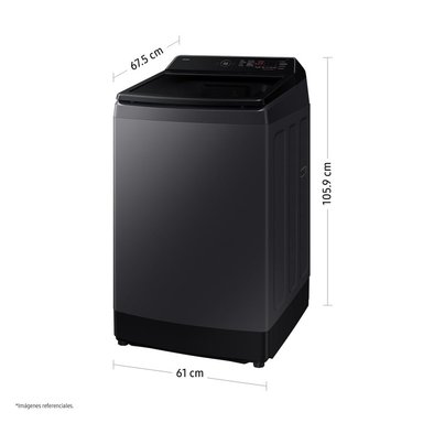 LAVADORA SAMSUNG WA40F13E4CPE 13 KG GRIS GRAFITO - 1
