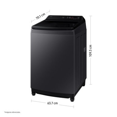 LAVADORA SAMSUNG WA40F19E7CPE 19 KG GRIS GRAFITO