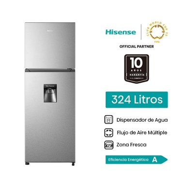 REFRIGERADORA HISENSE 324L RT3N320NMC C/D GRIS - 2