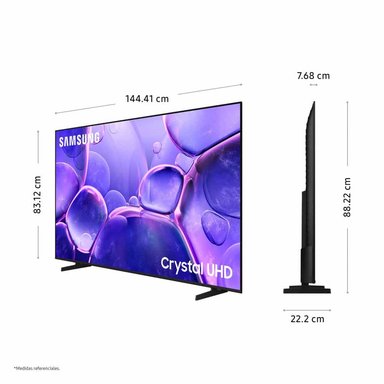 TELEVISOR SMART 4K UHD 65 PULGADAS  SAMSUNG CRYSTAL UHD U8000F 2025 - 2