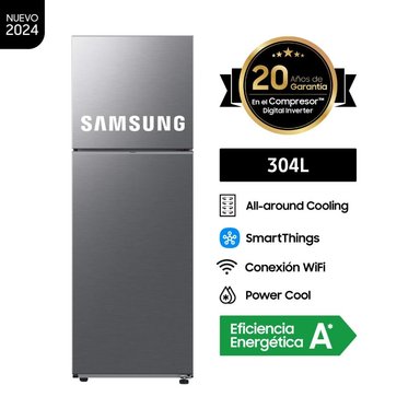 REFRIGERADORA SAMSUNG 304LT RT31DG5120S9PE SILVER