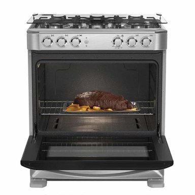 COCINA A GAS MABE 30' 5 HORNILLAS CMP7628FX0 INOX - 2
