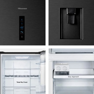 REFRIGERADORA HISENSE 287L RB286N1MBA C/D NEGRO - 3