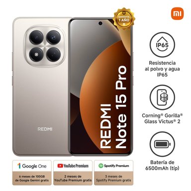 CELULAR 4G REDMI NOTE 15 PRO 256GB 8GB RAM GRIS TITANIO - 2