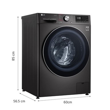 LAVASECA LG WD12PVC3S6C 12/7 KG CARGA FRONTAL NEGRO ACERO - 2