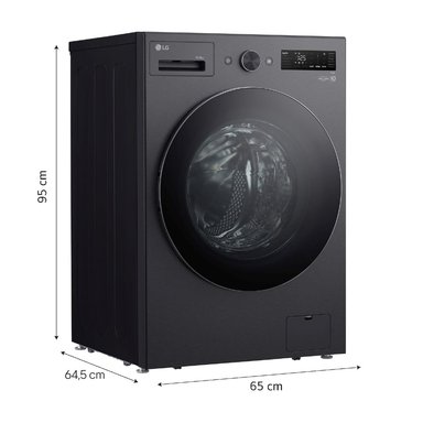 LAVASECA AUTOMÁTICA LG WD15EBNTSPG 15KG LAVADO / 8KG SECADO CARGA FRONTAL NEGRO - 2