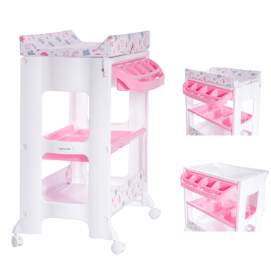 BAÑERA CAMBIADOR NATIEL ROSADO EBABY