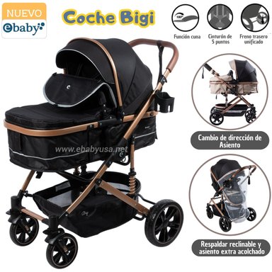 COCHE DE LUJO MOISES BIGI NEGRO CON TULL