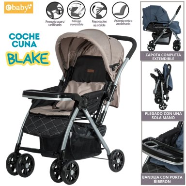 COCHE CUNA PARA BEBE BLAKE BEIGE