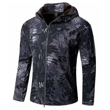 CHAQUETA TACTICA CASACA PIEL DE TIBURON CAMPING TREKKING INVIERNO - CAMUFLADA - 1