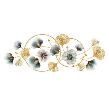 ADORNO METALICO DE PARED FLORES DECORACIÓN ARTE MODERNO CUADRO