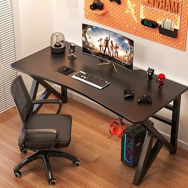 ESCRITORIO GAMER NEGRO ESTRUCTURA Z NEGRO - 3