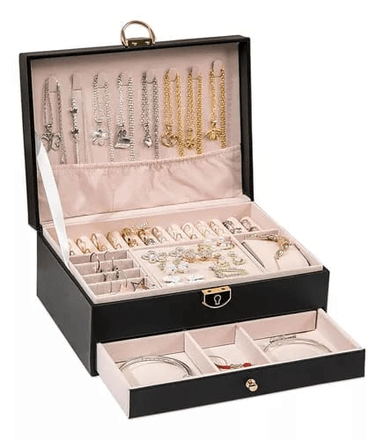 JOYERO DE EXHIBICIÓN MULTIFUNCIONAL, CAJA DE JOYERÍA DE GRAN CAPACIDAD