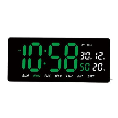 RELOJ DIGITAL LED CON TEMPERATURA AMBIENTE Y CALENDARIO
