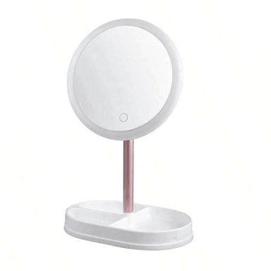 ESPEJO PARA MAQUILLAJE CON LUZ LED Y BASE ORGANIZADORA - 5