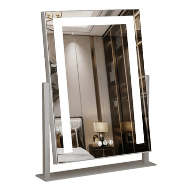 ESPEJO DE MAQUILLAJE CON LUCES LED TÁCTIL DE 48X30 CM BLANCO