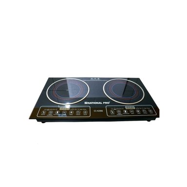 COCINA PIE A INDUCCIÓN ELÉCTRICA NATIONAL 2 HORNILLAS PRO DOBLE HORNILLA TECNOLOGÍA ALEMÁN TÁCTIL