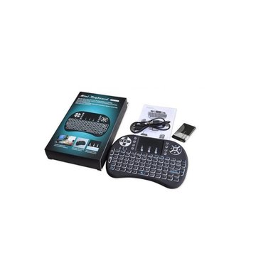 MINI TECLADO PORTATIL UNIVERSAL CONTROL REMOTO INALAMBRICO RECARGABLE TV SMART PC LAPTOP - 1