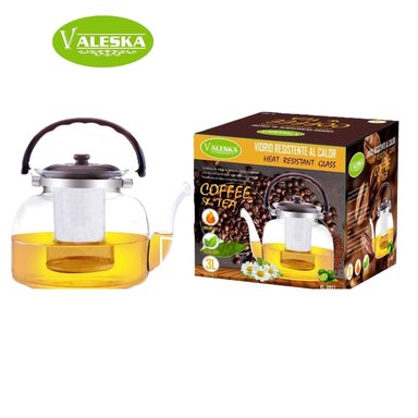 TETERA VALESKA MATERNITY DURADERO VIDRIO TRANSPARENTE 2.5 L PYREX RESISTENTE AL CALOR