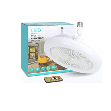 FOCO LED VENTILADOR DE TECHO 30 WATTS AHORRADOR CONTROL REMOTO 360°