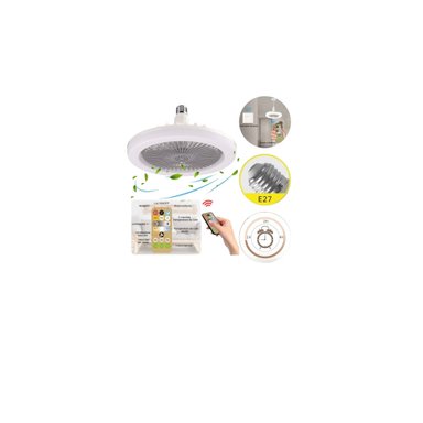 FOCO LED VENTILADOR DE TECHO 30 WATTS AHORRADOR CONTROL REMOTO 360° - 4