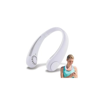 VENTILADOR CUELLO PORTÁTIL PORTATIL RECARGABLE 3 VELOCIDADES USB