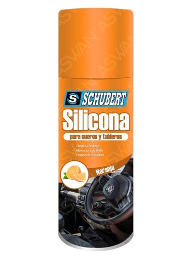 SILICONA PARA CUEROS Y TABLEROS NARANJA - SCHUBERT