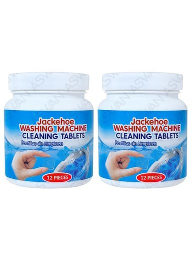2 UNIDADES PASTILLAS LIMPIADORAS DE LAVADORA  12 PIEZAS