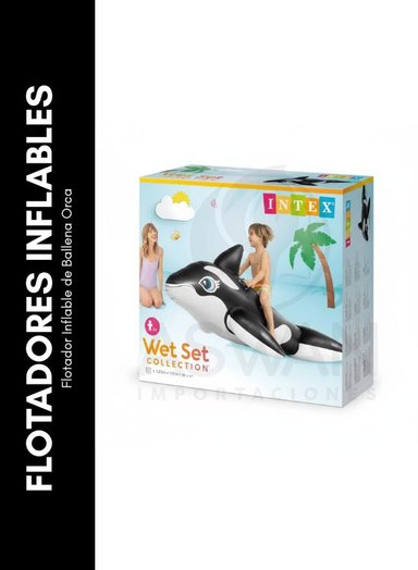 FLOTADOR INFLABLE DE BALLENA ORCA