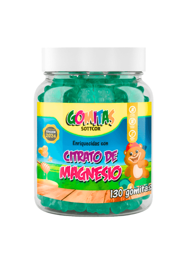 GOMITAS NIÑOS CITRATO DE MAGNESIO 130 UD. - SOTTCOR